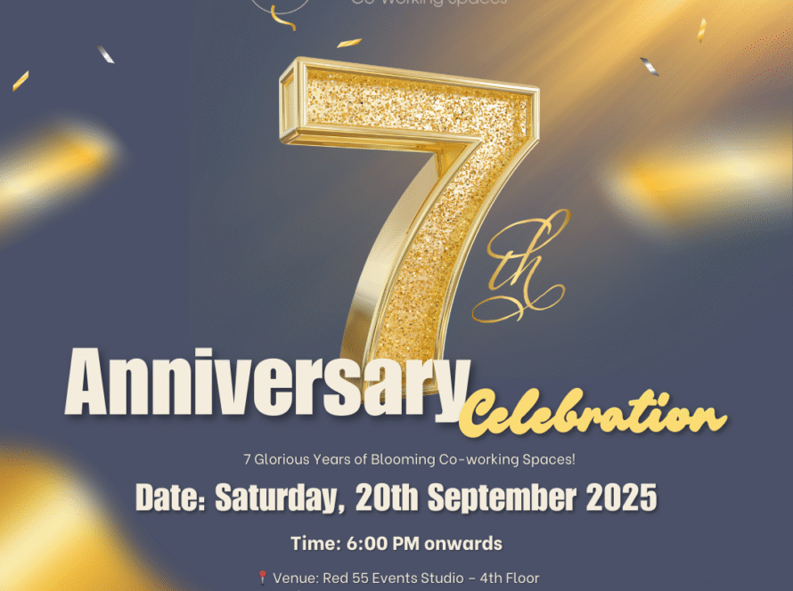 Seventh anniversary celebration invitation